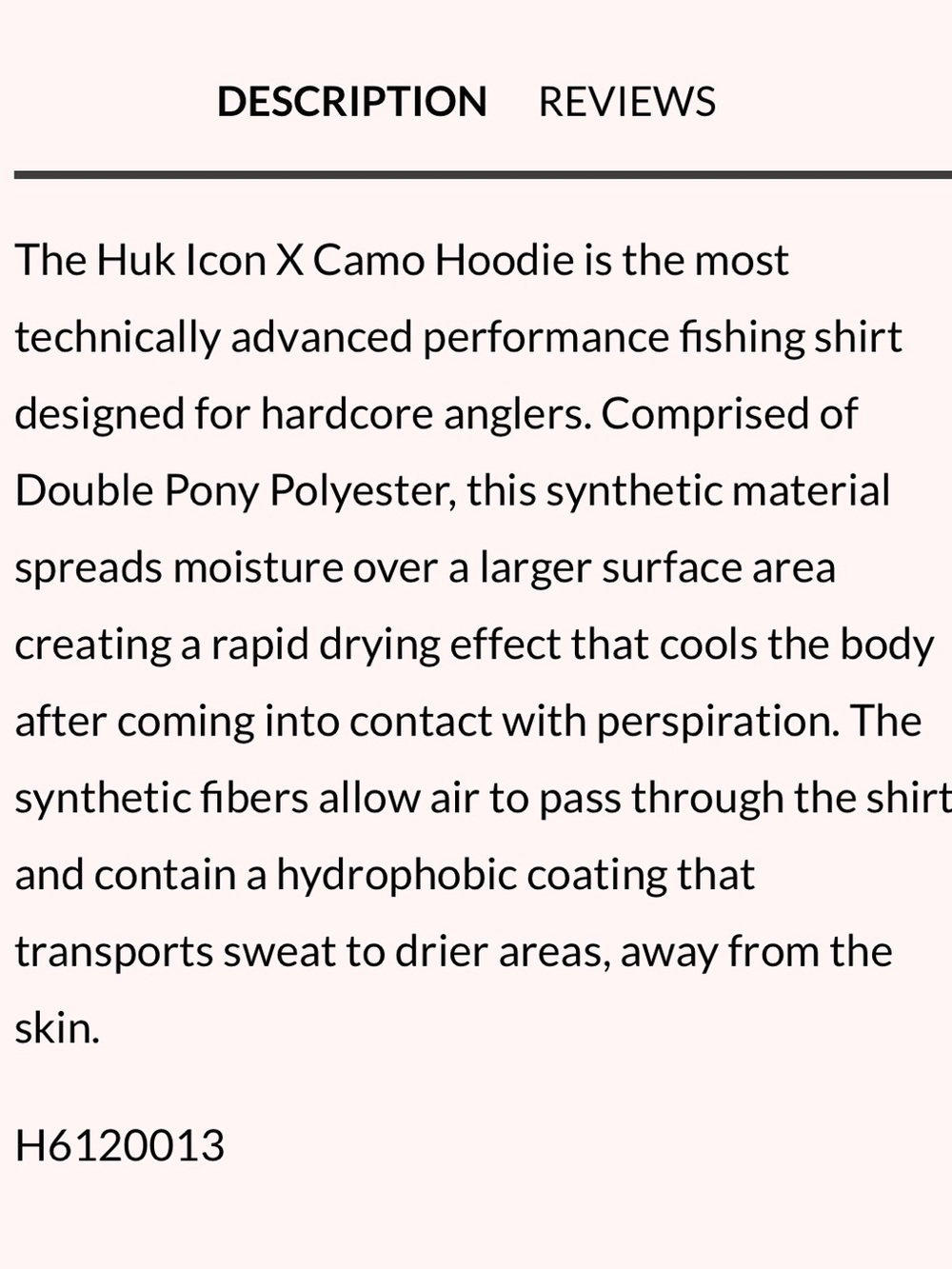 HUK Women’s Current Camo Icon X Hoodie Blue Fishing Performance UPF Top Size M - Picture 6 of 8